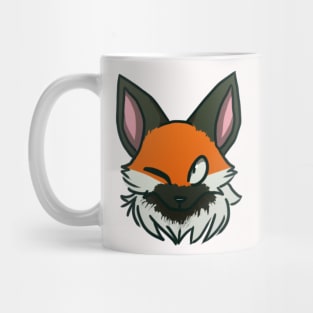 Fox Face (Green) Mug